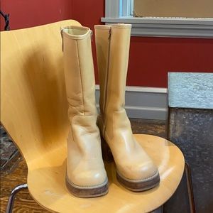 Tan Leather Frye Boots